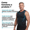 Camisola sem mangas de compressão modeladora