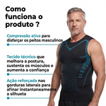 Camisola sem mangas de compressão modeladora