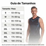 Camisola sem mangas de compressão modeladora